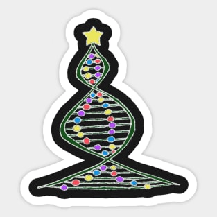 DNA of a Christmas Tree Sticker